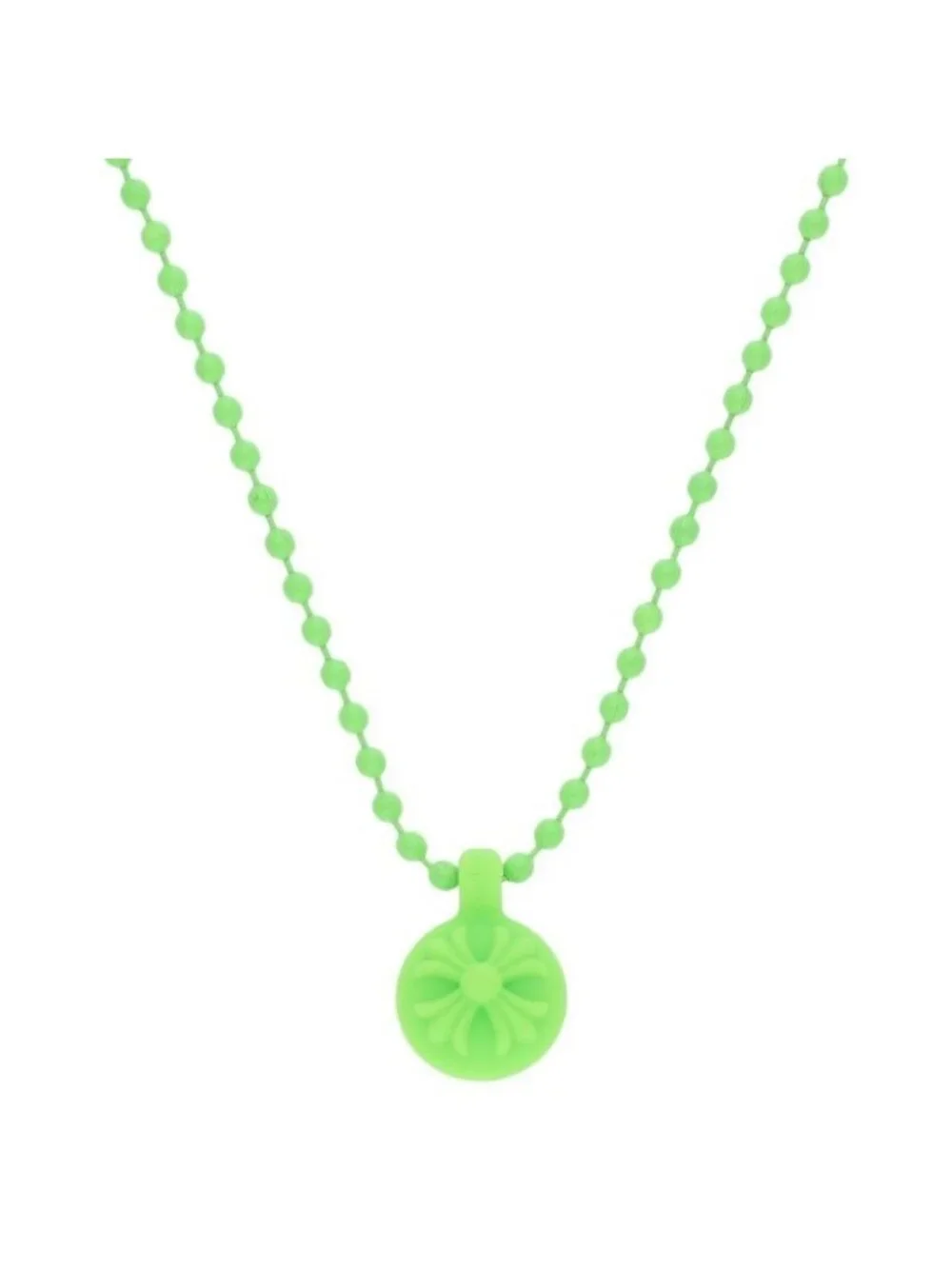 Chrome Hearts Rubber Crs Ball Cross Necklace